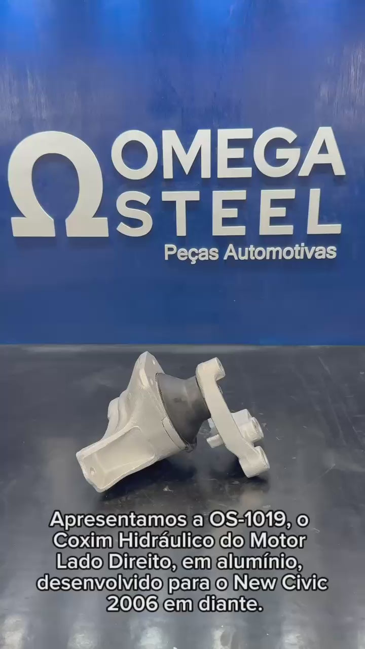 OS-1019 Coxim Hidráulico Do  Motor Lado Direito  (Em Alumínio) New Civic 2006/...