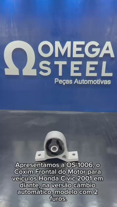 OS-1006 Coxim Frontal do Motor  (Câmbio Automático.) 2  Furos Civic 2001/...