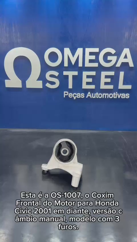 OS-1007 Coxim Frontal do Motor  (Câmbio Manual) 3 Furos Civic 2001/...